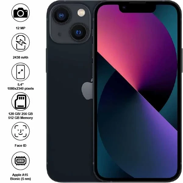 apple iphone 13 mini used 128gb 256gb 512gb blue black midnight pink red Free Shipping